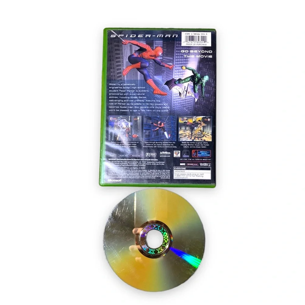 Spider-Man (Microsoft Xbox, 2002) No Manual